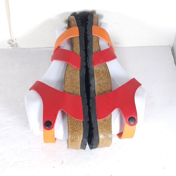 Birkenstock Papillio Women's Yara EU38 US7 Multicolor Flat Strappy Sandals Rare - Picture 10 of 16